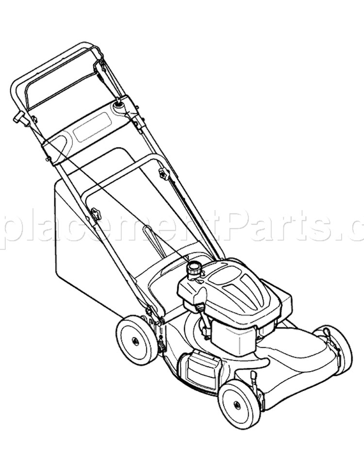 Page D Diagram and Parts List for 12AE46M3001 2008 Yard Man Lawn Mower